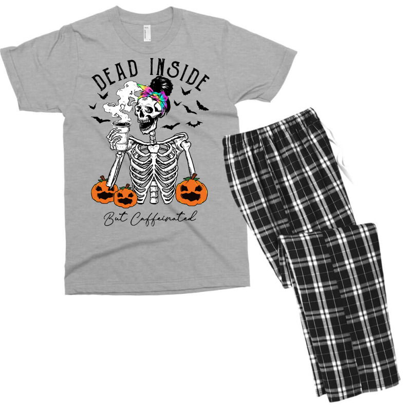 Halloween T  Shirt Dead Inside But It's Halloween T  Shirt Men's T-shirt Pajama Set | Artistshot