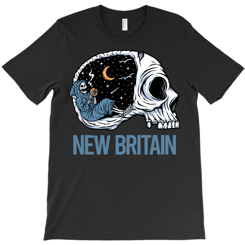 New Britain T  Shirt Chilling Skeleton New Britain T  Shirt T-shirt | Artistshot