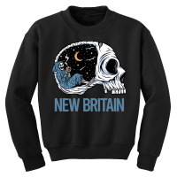 New Britain T  Shirt Chilling Skeleton New Britain T  Shirt Youth Sweatshirt | Artistshot