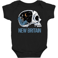 New Britain T  Shirt Chilling Skeleton New Britain T  Shirt Baby Bodysuit | Artistshot