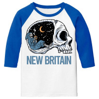 New Britain T  Shirt Chilling Skeleton New Britain T  Shirt Youth 3/4 Sleeve | Artistshot