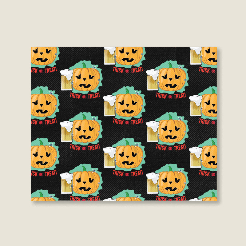 Halloween T  Shirt Drinking Halloween Pumpkin   Funny T  Shirt Landscape Canvas Print | Artistshot