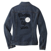 Blocker Aka Life Saver Ladies Denim Jacket | Artistshot