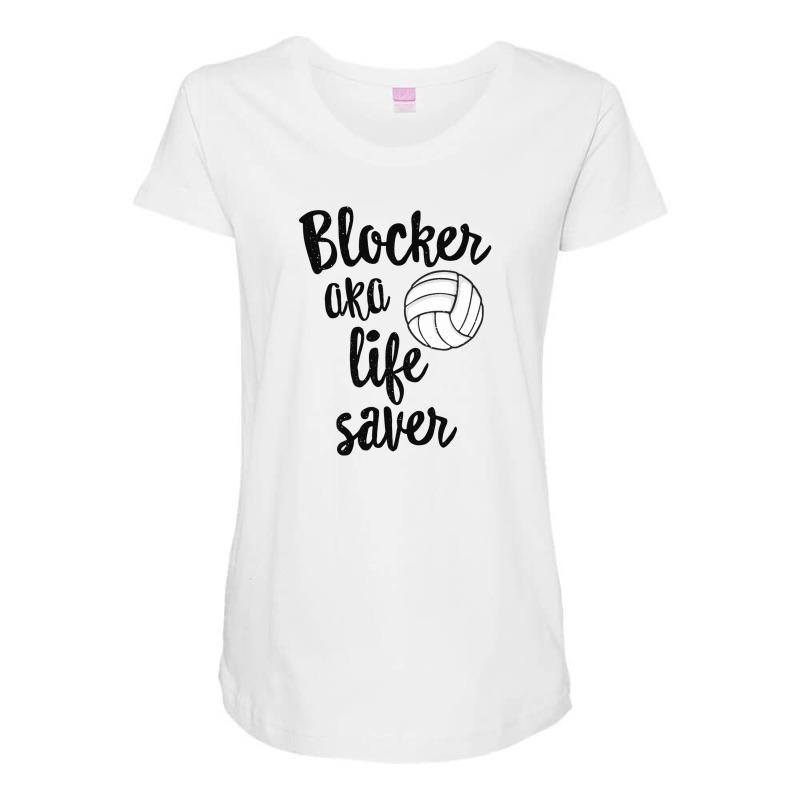 Blocker Aka Life Saver Maternity Scoop Neck T-shirt by milasindi | Artistshot