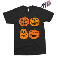 Halloween T  Shirt Four Jack O  Lantern Carved Pumpkins Halloween T  S Exclusive T-shirt | Artistshot