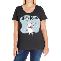 Hello Winter Ladies Curvy T-shirt | Artistshot