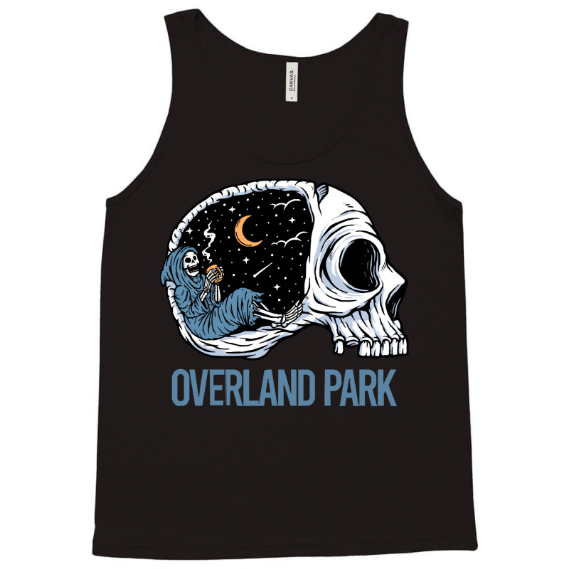 Overland Park T  Shirt Chilling Skeleton Overland Park T  Shirt Tank Top by cauliflowermortgage | Artistshot