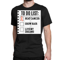 Womens To Do List Life Beyond Endometrial Cancer Awareness Peach T Shi Classic T-shirt | Artistshot