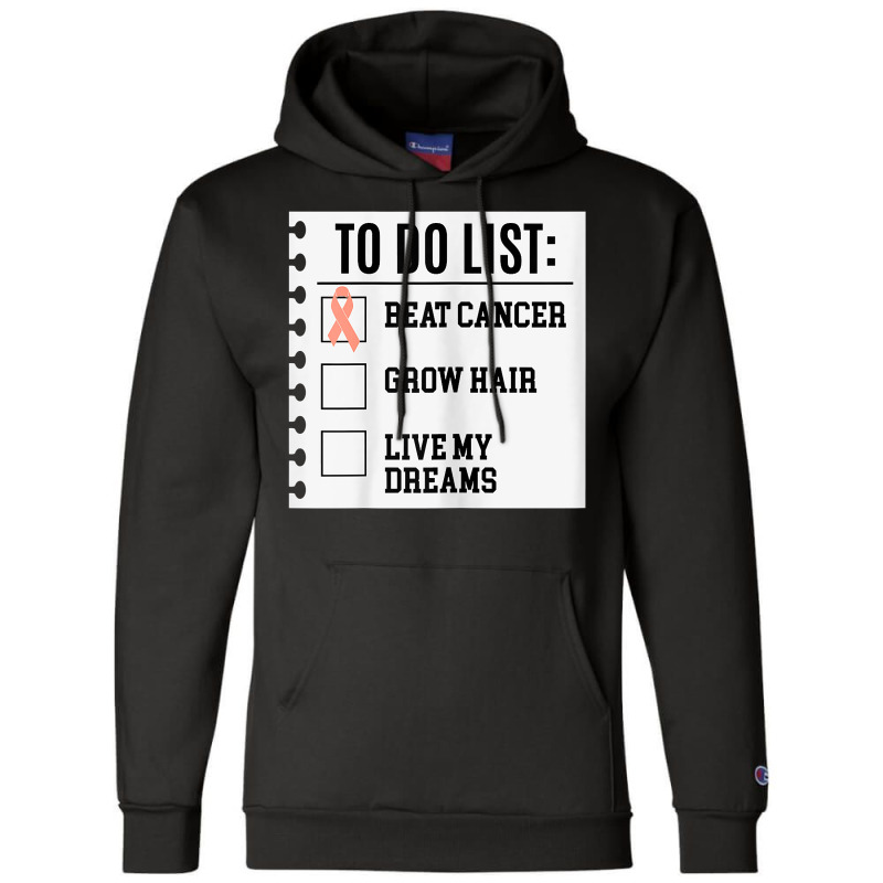 Womens To Do List Life Beyond Endometrial Cancer Awareness Peach T Shi Champion Hoodie by yodishsaraveks | Artistshot