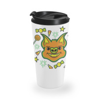 Halloween T  Shirt Halloween Bat Loves Candy T  Shirt Travel Mug | Artistshot