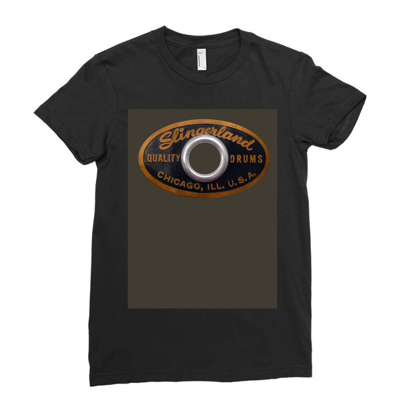 Slingerland Drum Badge Ladies Fitted T-Shirt by raya3 | Artistshot