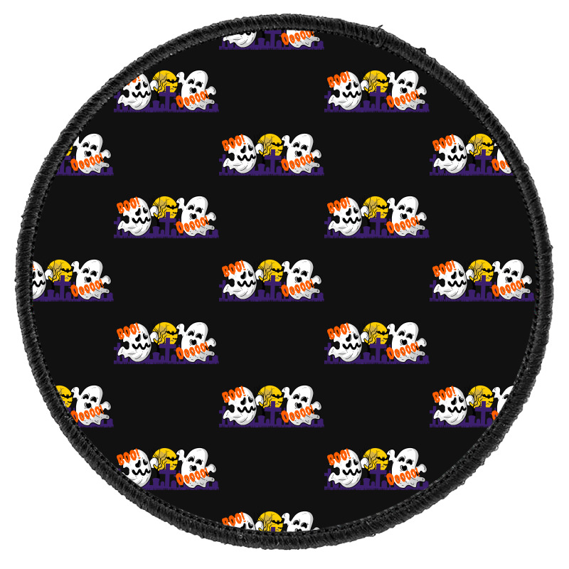 Halloween T  Shirt Halloween Haunted Graveyard T  Shirt Round Patch | Artistshot