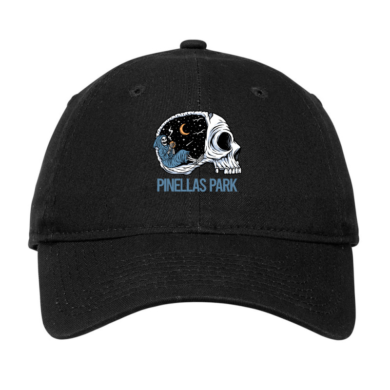 Pinellas Park T  Shirt Chilling Skeleton Pinellas Park T  Shirt Adjustable Cap | Artistshot