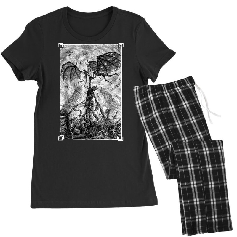 Occult Gothic Dark Satanic Unholy Witchcraft Grunge Emo Goth T Shirt Women's Pajamas Set by toroooo | Artistshot