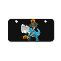 Halloween T  Shirt Halloween T Rex Skeleton Pumpkin T  Shirt Bicycle License Plate | Artistshot