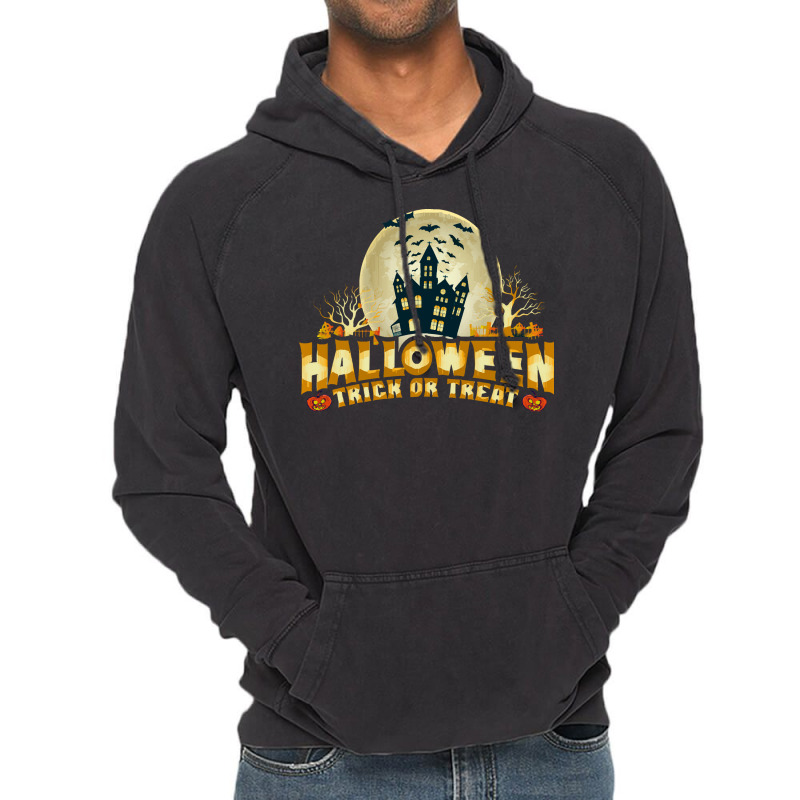 Halloween T  Shirt Halloween Trick Or Treat Scary Spooky Costume T  Sh Vintage Hoodie | Artistshot