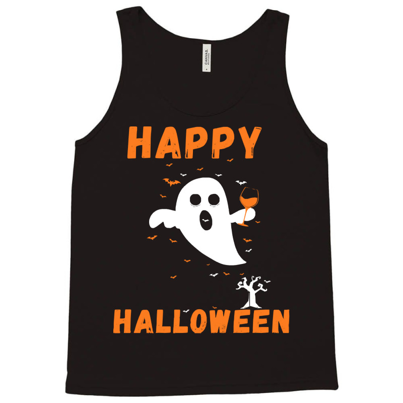 Halloween T  Shirt Happy Halloween Ghost Costumes Women Kids Men T  Sh Tank Top | Artistshot