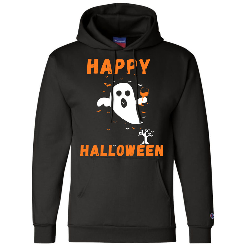 Halloween T  Shirt Happy Halloween Ghost Costumes Women Kids Men T  Sh Champion Hoodie | Artistshot