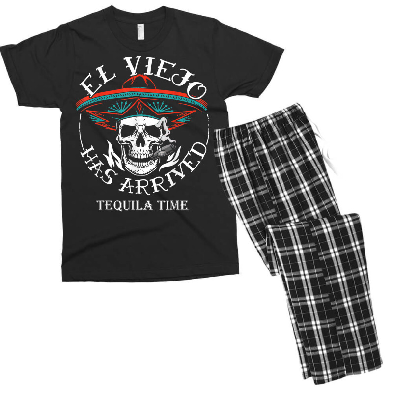 El Viejo Has Arrived Tequila Time Vintage T Shirt Men's T-shirt Pajama Set by gatay | Artistshot