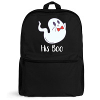 Halloween T  Shirt His Boo Halloween Ghost T  Shirt Backpack | Artistshot