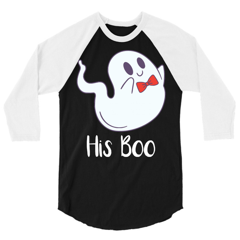 Halloween T  Shirt His Boo Halloween Ghost T  Shirt 3/4 Sleeve Shirt | Artistshot