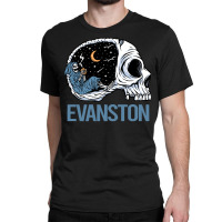 Evanston T  Shirt Chilling Skeleton Evanston T  Shirt Classic T-shirt | Artistshot