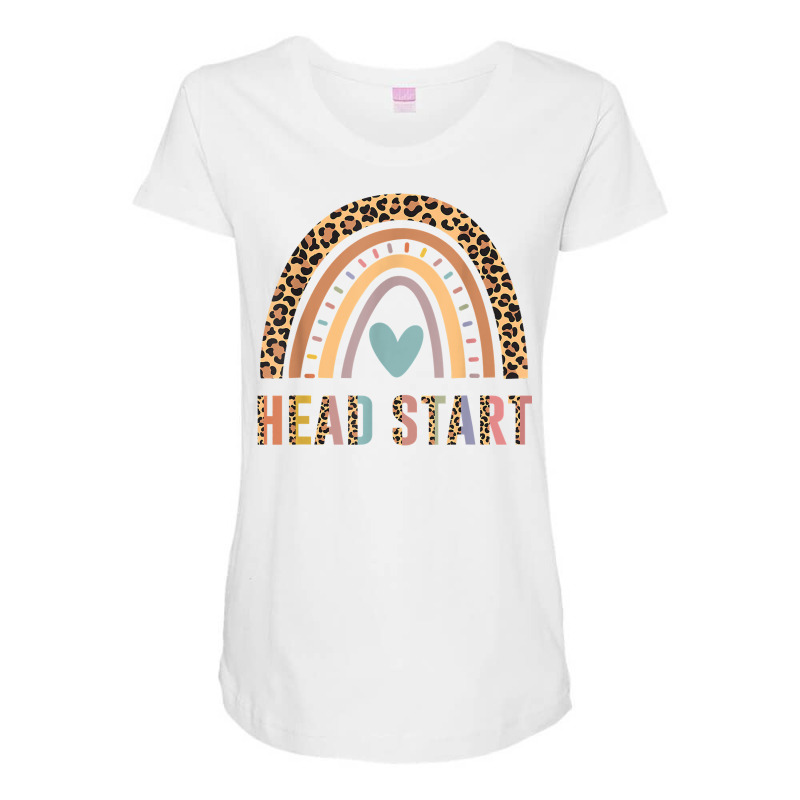 Team Head Start Squad Back To School Rainbow Kids Teacher T Shirt Maternity Scoop Neck T-shirt by toroooo | Artistshot