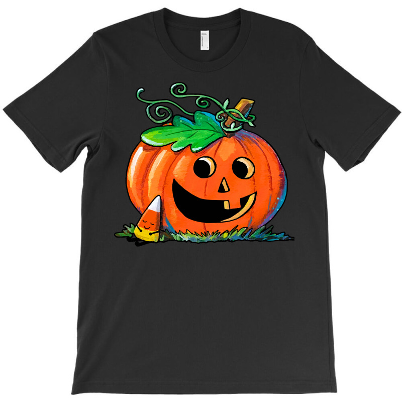 Halloween T  Shirt Pumpkin & Snooze Candy Corn T  Shirt T-shirt | Artistshot