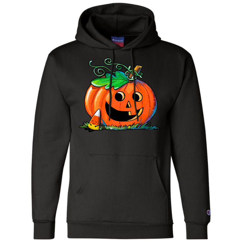 Halloween T  Shirt Pumpkin & Snooze Candy Corn T  Shirt Champion Hoodie | Artistshot