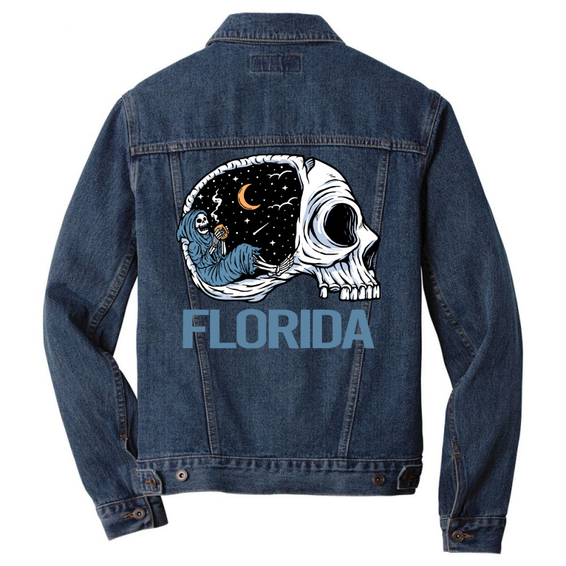 Florida T  Shirt Chilling Skeleton Florida T  Shirt Men Denim Jacket | Artistshot