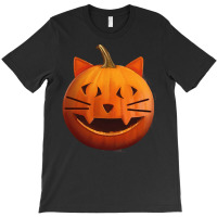 Halloween T  Shirt Pumpkin The Cat T  Shirt T-shirt | Artistshot