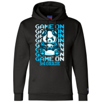 Game On 3rd Grade Back To School Panda T  Shirt Game On 3rd Grade Back Champion Hoodie | Artistshot