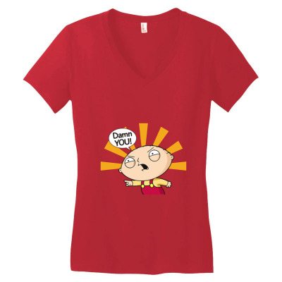 Griffin Women's V-neck T-shirt Designed By Matasendu