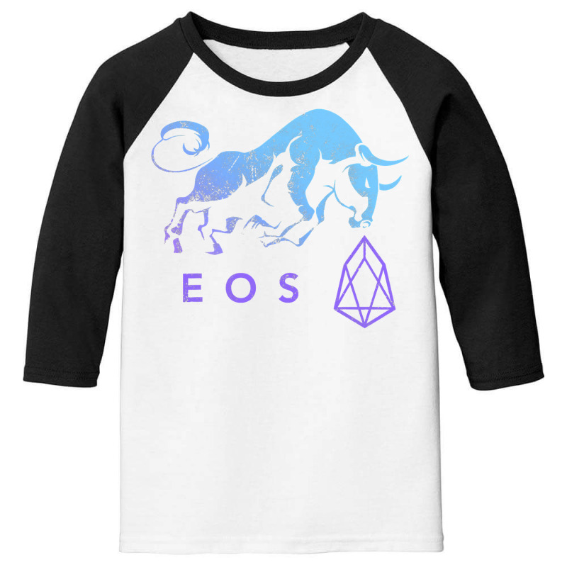 Eos Crypto Trade Bullrun Hodl To Be Blockchain Millionaire T Shirt Youth 3/4 Sleeve by sieuduong86 | Artistshot