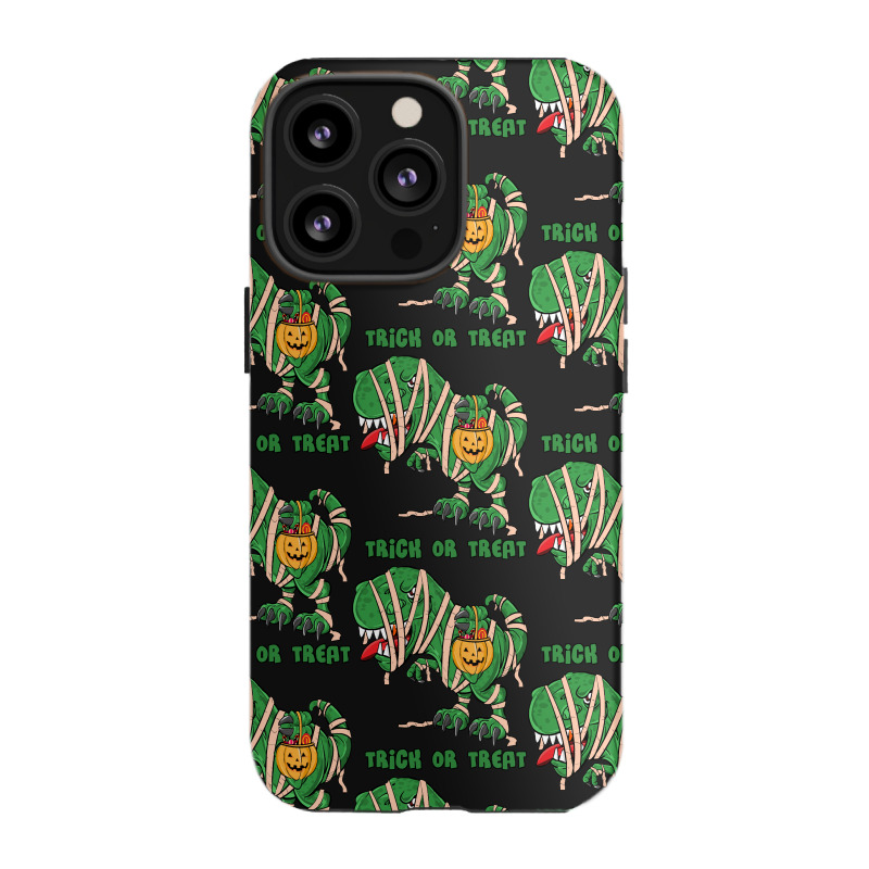 Halloween T  Shirthalloween Dinosaur T Rex Mummy Pumpkin T R I C K O R Iphone 13 Pro Case | Artistshot