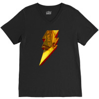 Shazam Thunderbolt V-neck Tee | Artistshot