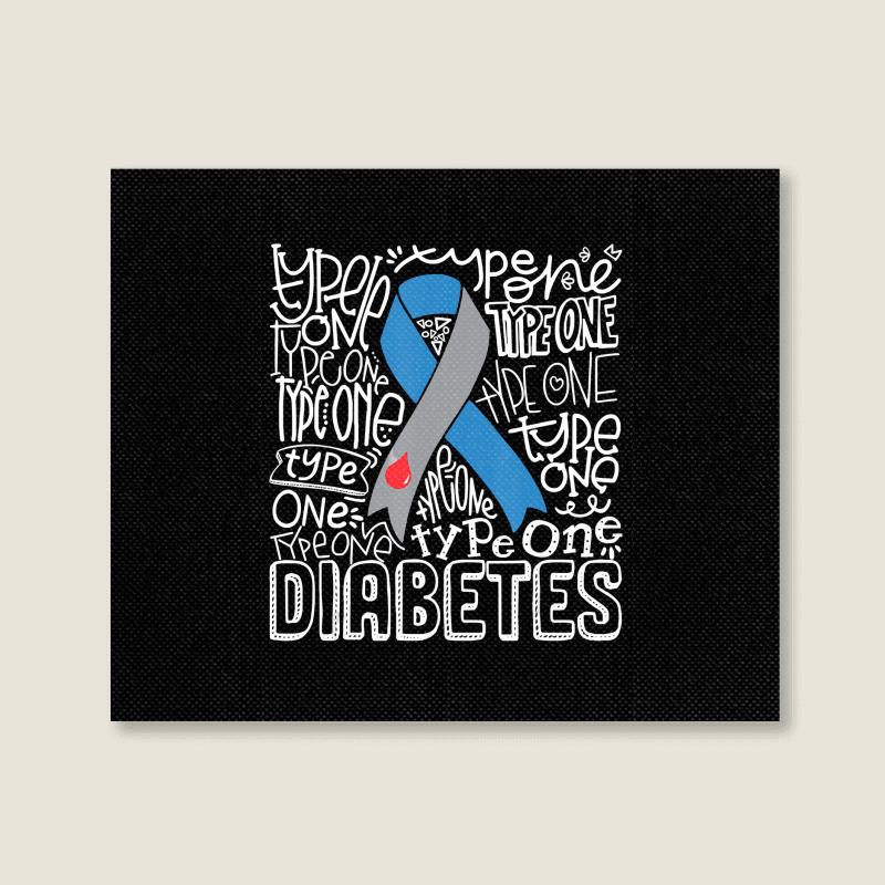Diabetes Personalized Awareness Ribbons | Blue Gray Ribbon