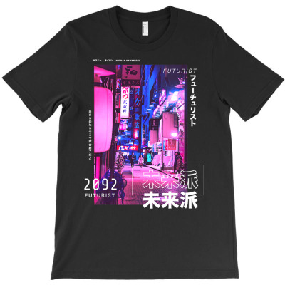 Ja.pan.ese Cyberpunk Streetwear Aesthetic Graphic Tee T-shirt Designed By Fricke