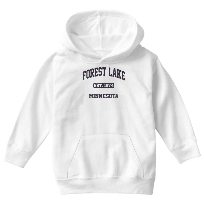 Forest Lake Minnesota Mn Vintage State Athletic Style T Shirt Youth Hoodie by bendlelobeltzoer | Artistshot