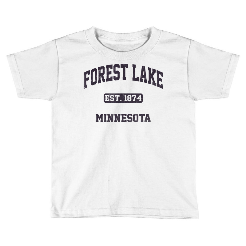 Forest Lake Minnesota Mn Vintage State Athletic Style T Shirt Toddler T-shirt by bendlelobeltzoer | Artistshot