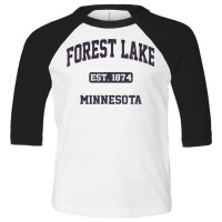 Forest Lake Minnesota Mn Vintage State Athletic Style T Shirt Toddler 3/4 Sleeve Tee | Artistshot