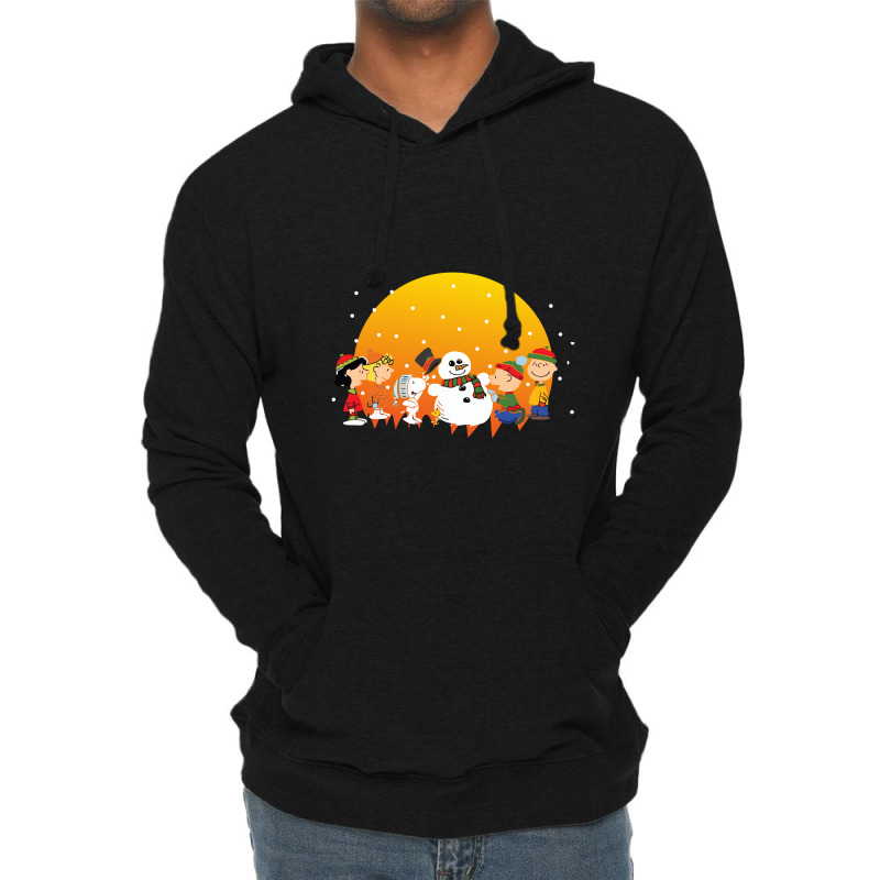 Snowman With Friends Lightweight Hoodie | Artistshot