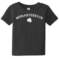 Monasterevin Kildare Shamrock Distressed Vintage T Shirt Baby Tee | Artistshot