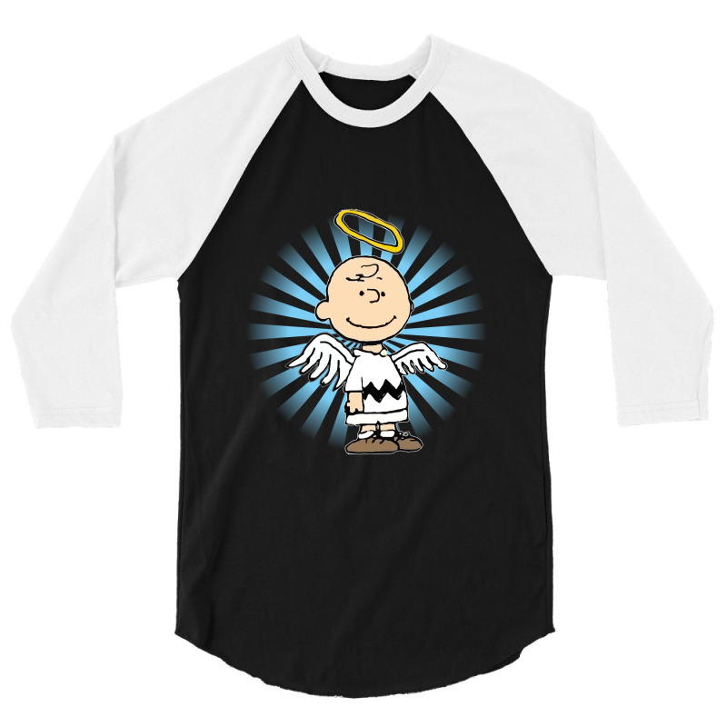 Funny Charlie Brown Angel 3/4 Sleeve Shirt | Artistshot