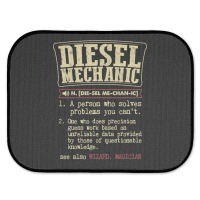 Funny Diesel Mechanic Meaning T Shirts Vintage Design Rear Car Mat | Artistshot