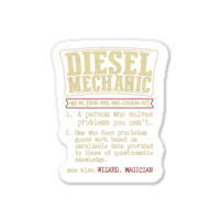 Funny Diesel Mechanic Meaning T Shirts Vintage Design Sticker | Artistshot