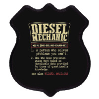 Funny Diesel Mechanic Meaning T Shirts Vintage Design Shield Patch | Artistshot