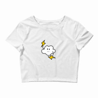 Cute Cloud With Lighting Crop Top | Artistshot