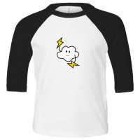 Cute Cloud With Lighting Toddler 3/4 Sleeve Tee | Artistshot