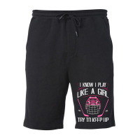 Funny Girls Hockey Designs For Women Field Hockey Novelty Fleece Short | Artistshot